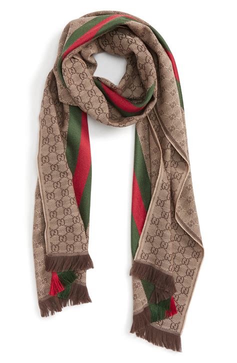 gucci scarf men rsg13|Gucci scarf gg wool authentic.